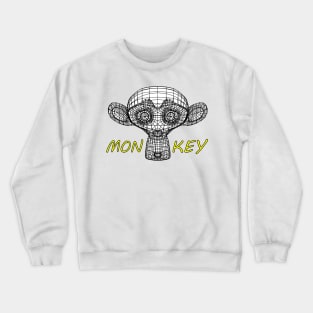 SIMPLE MONKEY MESH FACE Crewneck Sweatshirt